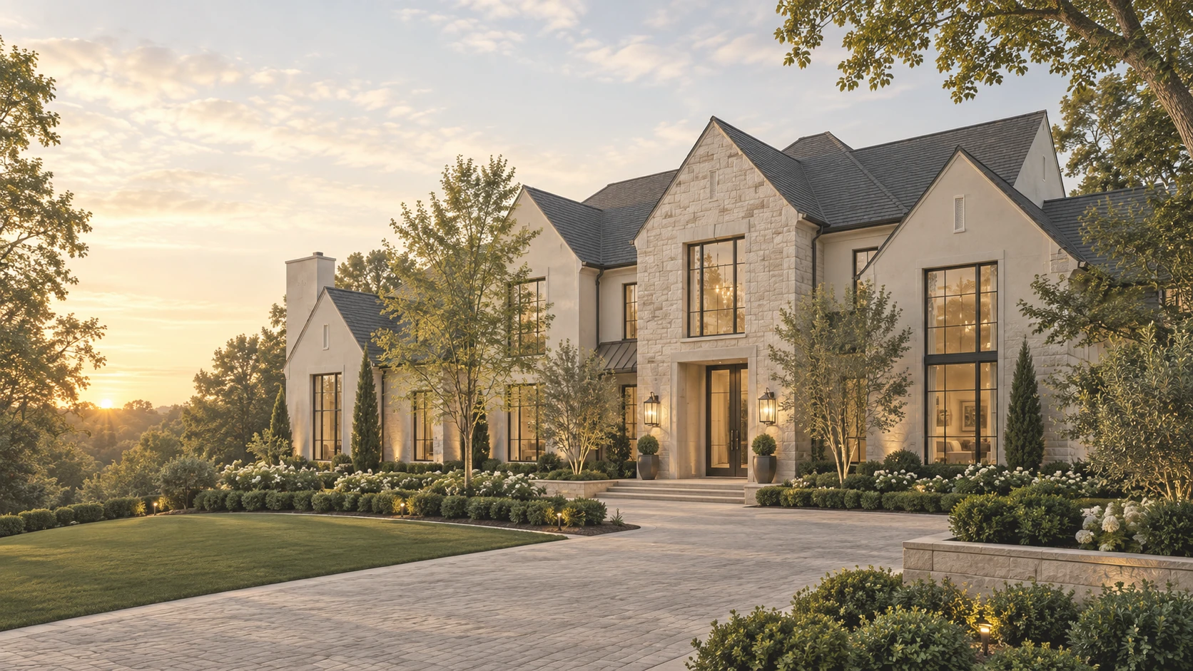 Luxury custom home exterior image